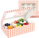 VGOODALL 6 Count Cupcake Boxes, 15PCS 9.5"x6.3"x3" Cupcake Container with Window Boxes Holding 90 Pastry Box for Birthday Holiday Party Bakery Supplies