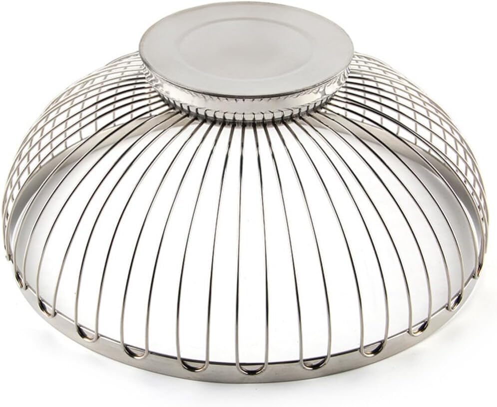 Cabilock Kitchen Basket Fruit Bowl Large Capacity Stainless Steel Storage Container Fruit Vegetable Snack Holder Washable Display Decorative Stand