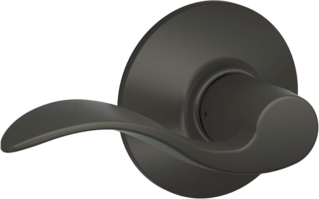 SCHLAGE Lock Company Acc 613 SCHLAGE Accent F10 Flat Wave Reversible Door Lever Lock, Oil Rubbed, Bronze - F10 ACC 613