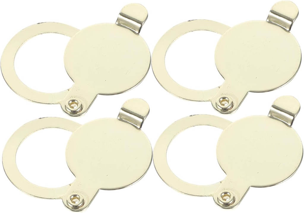 4pcs Door Peephole Cover Plate Privacy Cover for Apartment Door Privacy Full Copper Easy to Use