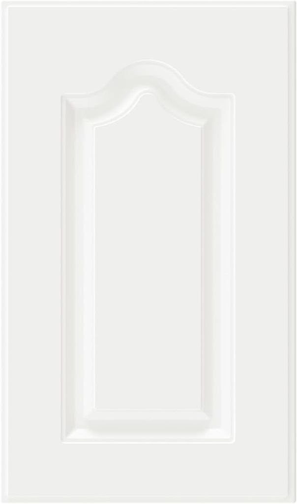 Built-in Cabinet Doors - Semicircular Cabinet Replacement Doors for Kitchen, Living Room, Bedroom, Bathroom and Other Scenarios - 22.5 Inch High (White, 13.25 Inches Wide)