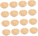 Gatuida 16pcs Bamboo Jar Lids Airtight Sealing Covers for Yogurt Snacks Cookies Spices Honey and Tea Storage Lids for Jars