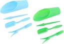 2 Set Plastic Garden Shovel Hand Tools, Transplanting Succulent Cultivation Digging Scoops Kits for Flower Planting