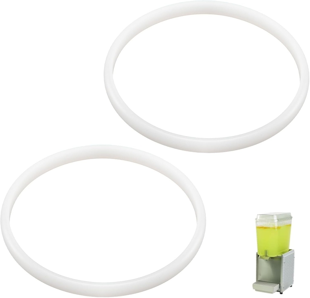 1013 Bowl Gaskets for Crathco Bubblers & Cold Beverage Dispensers, 5-3/4" ID Food-Grade Replacement Gasket Compatible with Grindmaster Cecilware & 5-Gallon Bubbler Bowl, Leak-Proof, No BPA - 2 PACK
