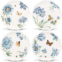 Lenox 833416 Butterfly Meadow Blue 4-Piece Dessert Plate Set