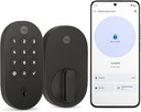 Yale Matte Black Keyed Deadbolt Smart Lock with Google Matter, YRD510-MT1-BLK
