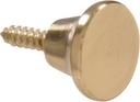 Hardware Essentials 852406 Mini Knobs 1/2" Brass -2 Pack