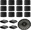Air Fryer Rubber Bumpers, 16 Pcs Silicone Feet Replacement Parts, Non-Scratch Protective Covers for Grill Pan Tray