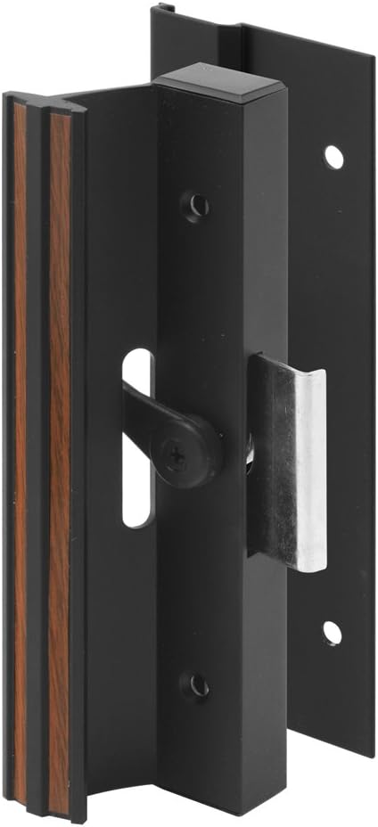 Prime-Line C 1078 Patio Door Surface with Clamp Latch, Black, Extruded Aluminum (Single Pack)