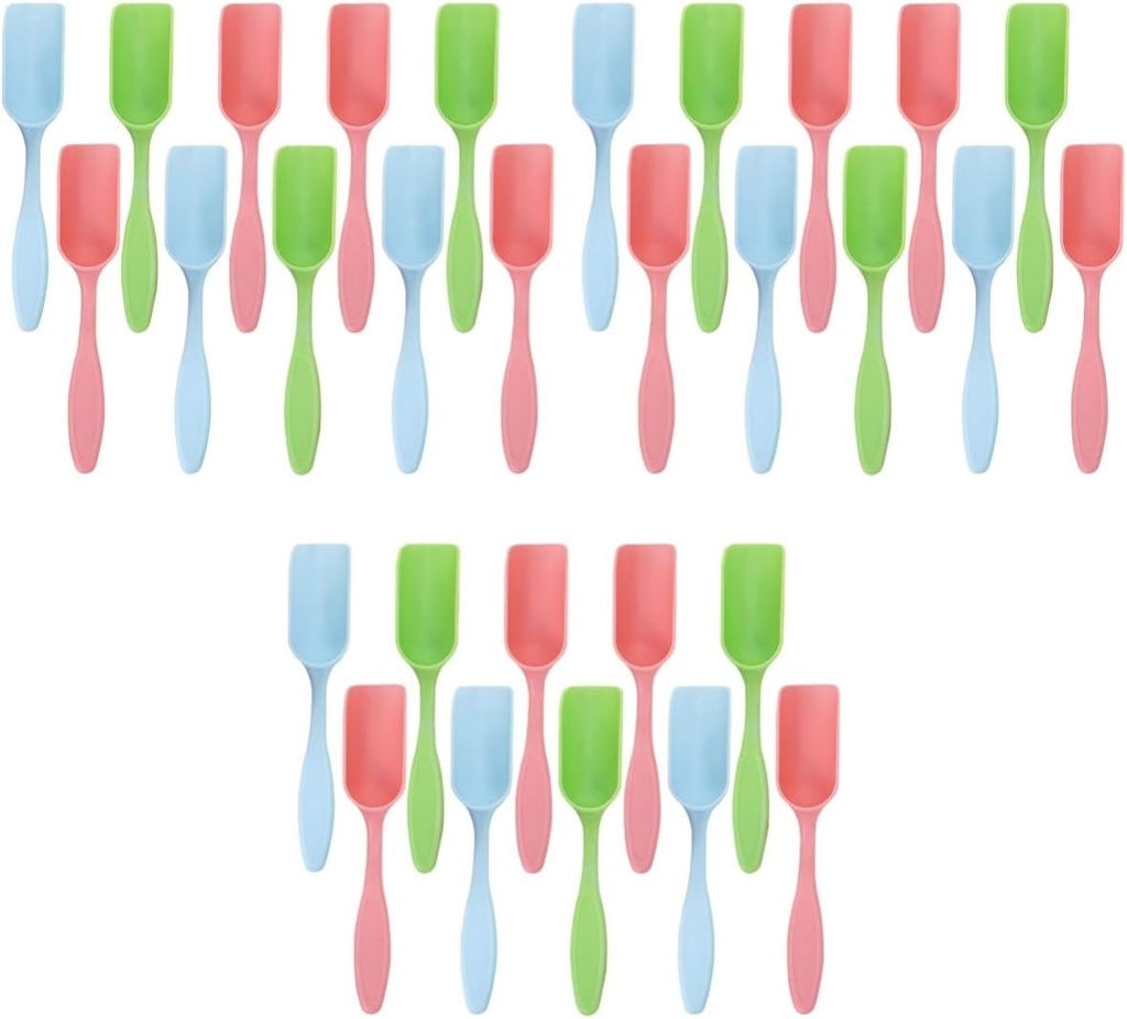 60pcs Transplanting Scoop Shovel Tools Planting Hand Digging Gardening Garden Spatula Spade Flowers Digger Trowel Random Soil Portable Plastic Flower Small Trowels for Color