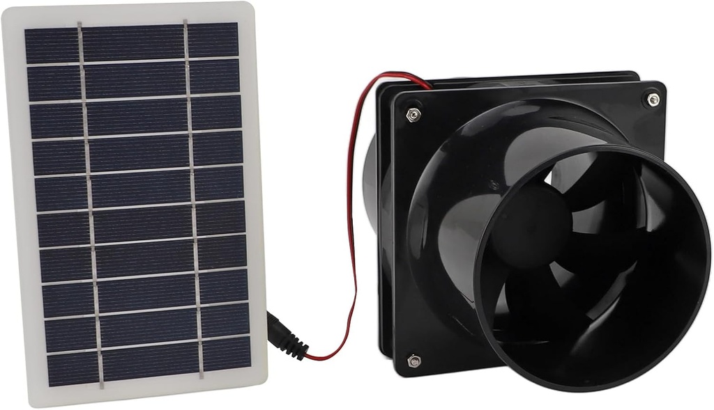 JTLB 10W 12V Solar Powered Exhaust Fan, Efficient and Weatherproof Ventilation Fan Kit, Ideal for Attics, Greenhouses, RVs, and Boats, Crafted with Premium ABS Material