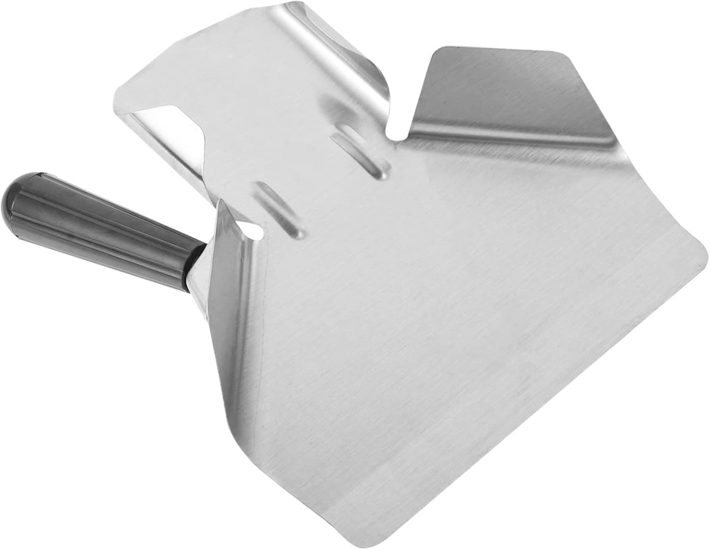 Cabilock 1pc Creative Lightweight French Fries Scoop French Fries Shovel Leak-proof Stainless Steel Bagging Shovel for French Fries Rice Popcorn for Parties Buffets