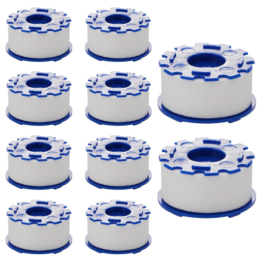 10-Pack Faucet Water Filter Cartridges Replacement – Compatible with Most Kitchen & Bathroom Sink Filters, Reduces Chlorine, Fluoride, Heavy Metals and Hard Water (A-10 Pcs)