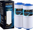 POOLPURE PLF6CH-960 Spa Filter Replaces PJW60TL-F2S, Jacuzzi Filters J-300, J400, Unicel 6CH-960, Filbur FC-2800, 6540-476, 6540-383, Hot Tub Filter with Closed Handle(Not be Removed) 2 Pack (14 7/8")