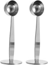 2 Pcs Coffee Spoon Coffee Tamper Coffee Bean Press Coffee Machine Coffee Beans Espresso Honey Spoons Stainless Steel Tampers Creative Coffee Pressers Household Pound Stick Tool