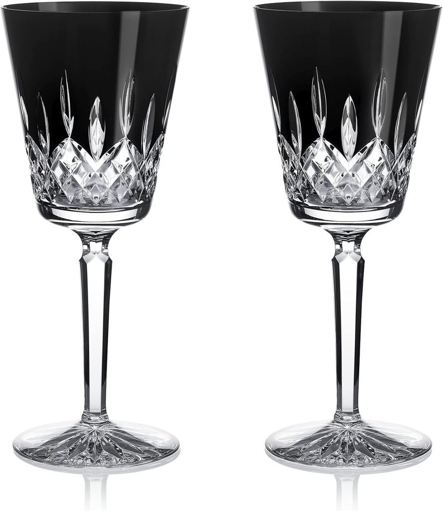 Waterford Lismore Black Medium Goblet Set of 2