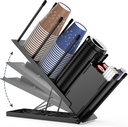 Adjustable Coffee Cup Holder Organizer，Cup and Lid Holder with Storage Basket for Pods and Straws - Perfect for Office, Coffee Stations, and Disposable Cups，Plastic Cups