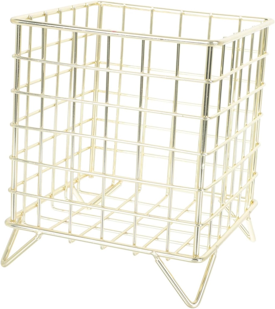 Cabilock Quality Iron Storage Basket Utensil Holder for Countertop Cup Basket Pantry Storage Home Decor