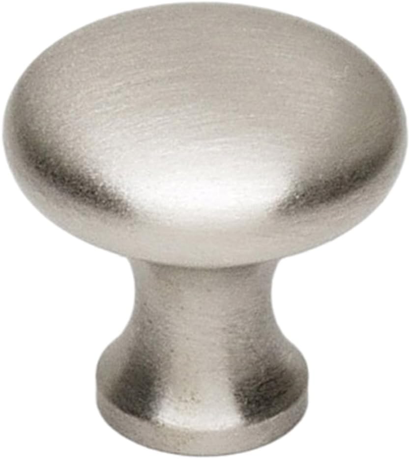 Alno A814-34-SN Traditional Knobs, Satin Nickel, 3/4"