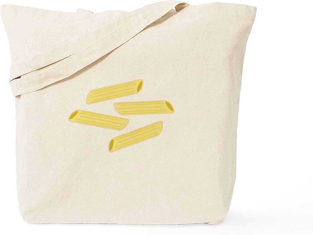 CafePress Penne Pasta Tote Bag Reusable Natural Beige Canvas Shopping Bag