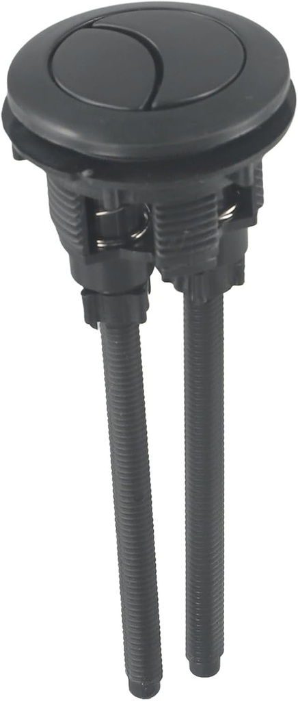 38/48/58mm Black Toilet Button Pusher Dual Flush Valve Replacement Round Head Bathroom Tank Repair Kit(38mm)