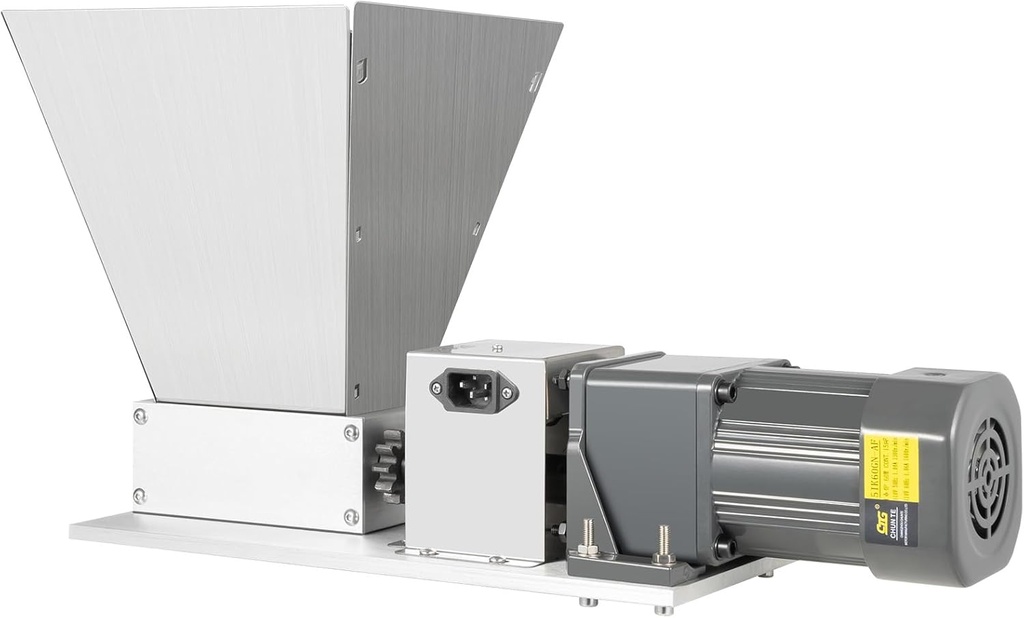 Electric Grain Mill Grinder, 110V 60W 75RPM Manual Electric Stainless Steel Grinding Machine for Cereals Corn Barley - Dry and Wet Commercial Grain Mill