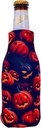 Spooky Pumpkins Halloween Pattern Beer Bottle Coolie (2 Pack)