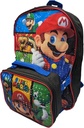 AI ACCESSORY INNOVATIONS Mario Luigi Bros Full Size 16 Inch Backpack with Detachable Lunch Box