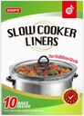 ECOOPTS Slow Cooker Liners Disposable Cooking Bags Small Size Pot Liners Fit 1QT to 3QT Suitable for Oval & Round Pot (10)