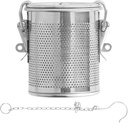 Stainless Steel Spice Filter, Large Seaoning Strainer Tea Infuser, Resuable Mesh Tea Ball Strainer Cooking Spice Infuser, Seasonings Seperation Basket for Home Restaurant Kitchen (1.3L)