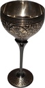Wine Glass Goblet Unique Wine Chalice Premium Quality Handmade Cup Glass Perfect Wine Gift Great for Moscow Mules 100% Pure Brass Hand Crafted Bidri Nakkashi Work (Pack of 1)