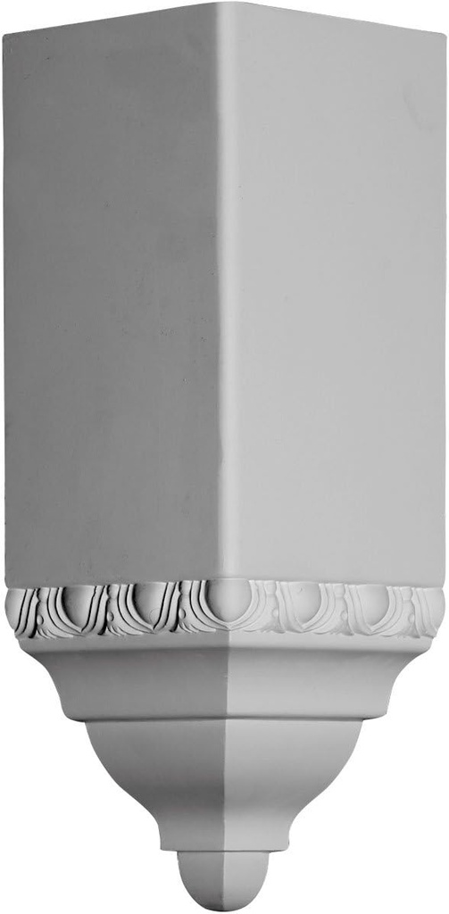 Endurathane Inside Corner, 6"W x 6"P x 16 5/8"H, Factory Primed