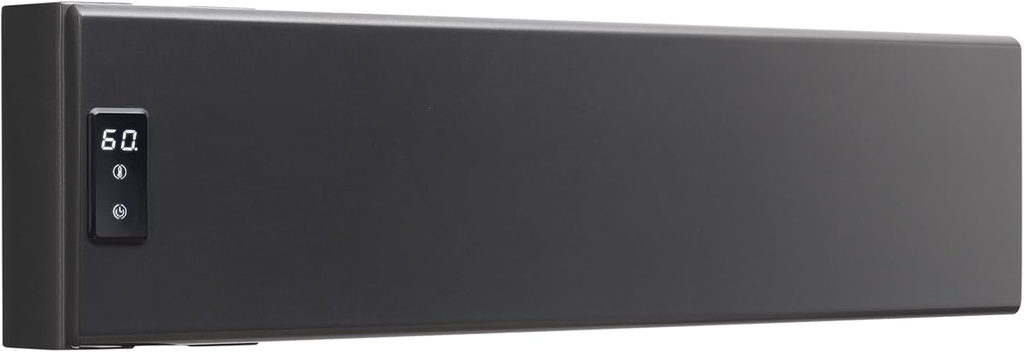 Verida Towel Warmer Rack, Support Hardwired and Plug-in, Wall-Mounted Electric Towel Heater, with Built-in Timer, Waterproof Aluminum Towel Warmer for Bathroom, LV-1S Gray