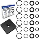 16 Sets Impact Retaining Rings and O-Rings Kit, 1/2" & 3/8" Friction Rings for Milwaukee Electric and Pneumatic Impact Wrenches, Anvil Install Tool Included