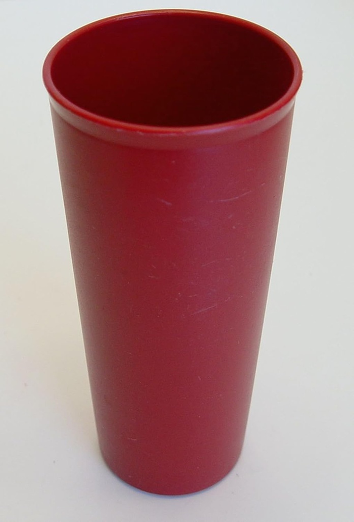 Harvest Red Smooth Tupperware Ice Tea Tumbler 16 Ounces