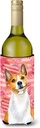 Caroline's Treasures BB9779LITERK Basenji Love Wine Bottle Hugger, Red Bottle Cooler Sleeve Hugger Machine Washable Collapsible Insulator Beverage Insulated Holder