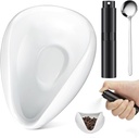 Coffee Bean Dosing Cup and Spray Bottle Set Coffee Bar Accessories, Coffee Bar Accessories,Ceramic Single Dosing Tray For Coffee or Tea.Spray For Reducing Coffee Power Static