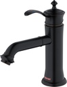 Karran Vineyard KBF470 Single-Handle Single Hole Basin Bathroom Faucet with Matching Pop-up Drain in Oil Rubbed Bronze