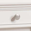 homdiy 10 Pack Brushed Nickel Cabinet Knobs, Round Silver Kitchen Drawer Knobs for Cabinets Zinc Alloy Drawer Pulls for Bathroom Closet Dresser