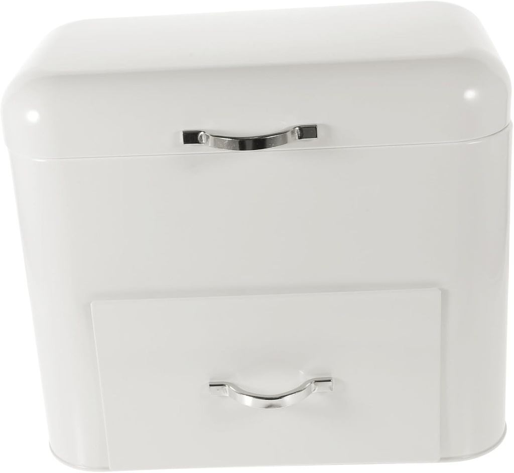 Amosfun Bread Box for Kitchen Countertop Vintage Storage Container Sturdy Bread Bin for Home Bakery and Shop Use and Easy to Clean