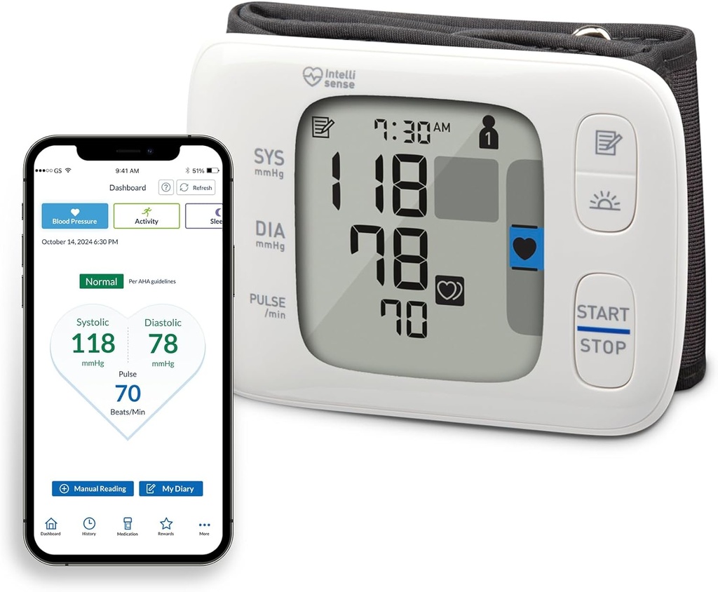 OMRON Gold Wireless Wrist Blood Pressure Monitor for Home Use - #1 Doctor & Pharmacist Recommended Brand - Clinically Validated - Connect App