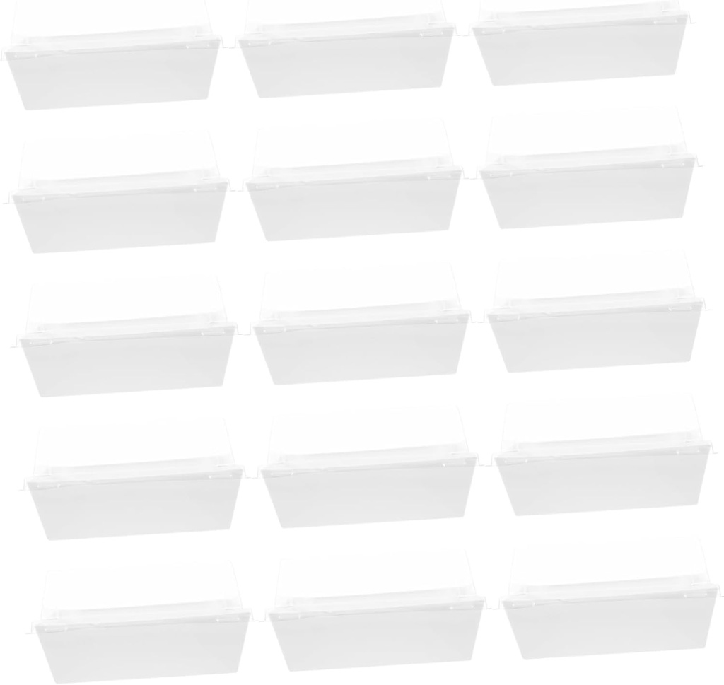 CIYODO 50pcs Cupcake Boxes Lid Small Individual Dessert Containers for Cake Cookies and Snacks Thick Food-grade Material for Parties and