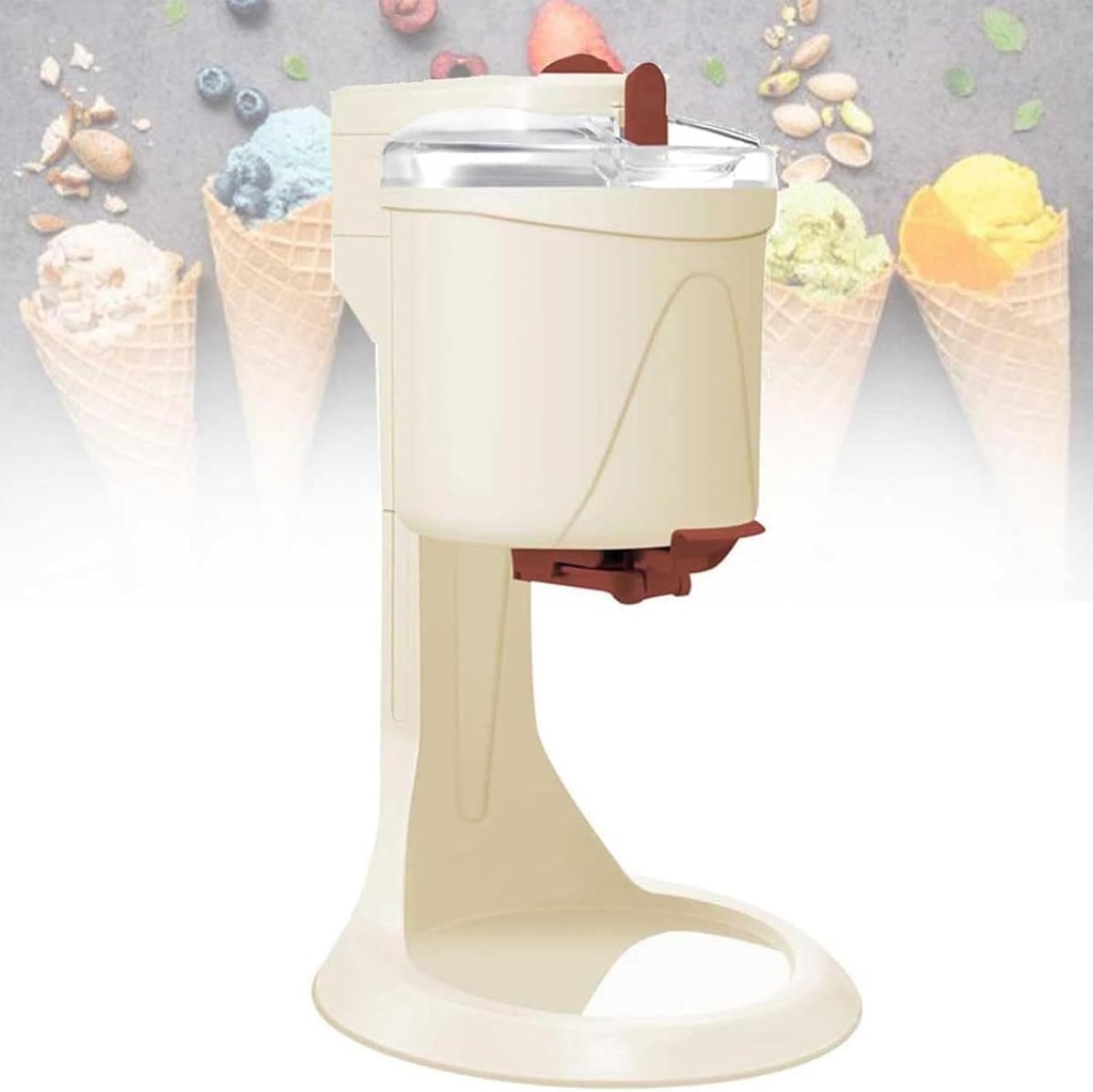 Soft Serve Ice Cream Machine, Home DIY Kitchen Automatic Mini Fruit Soft Serve Ice Cream Machine, Healthy, Simple One Push