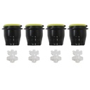 4Pcs LEV 3.0 Soda Coke Valve Nozzle Part 28545 + 4Pcs Diffuser Internal Mixer Part 28368 Soda Maker Parts for Juice Dispensers, Carbonated Beverage Dispensers, Cola Dispensers US S hip
