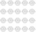 HOLIDYOYO 50pcs Transparent Cupcake Carriers Lids Individual Cupcake Holders Cake Storage Boxes for Bakeries Parties and Home Use for Presenting Pastries