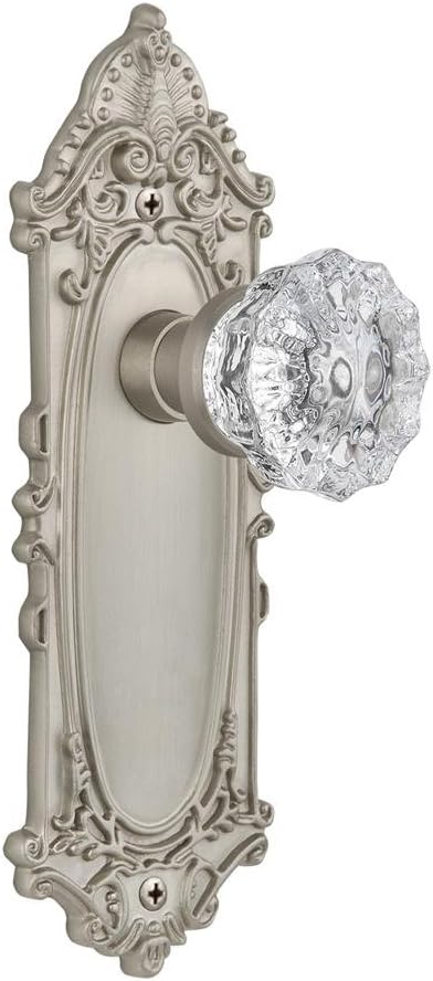 Nostalgic Warehouse Victorian Plate & Interior Crystal Door Knob