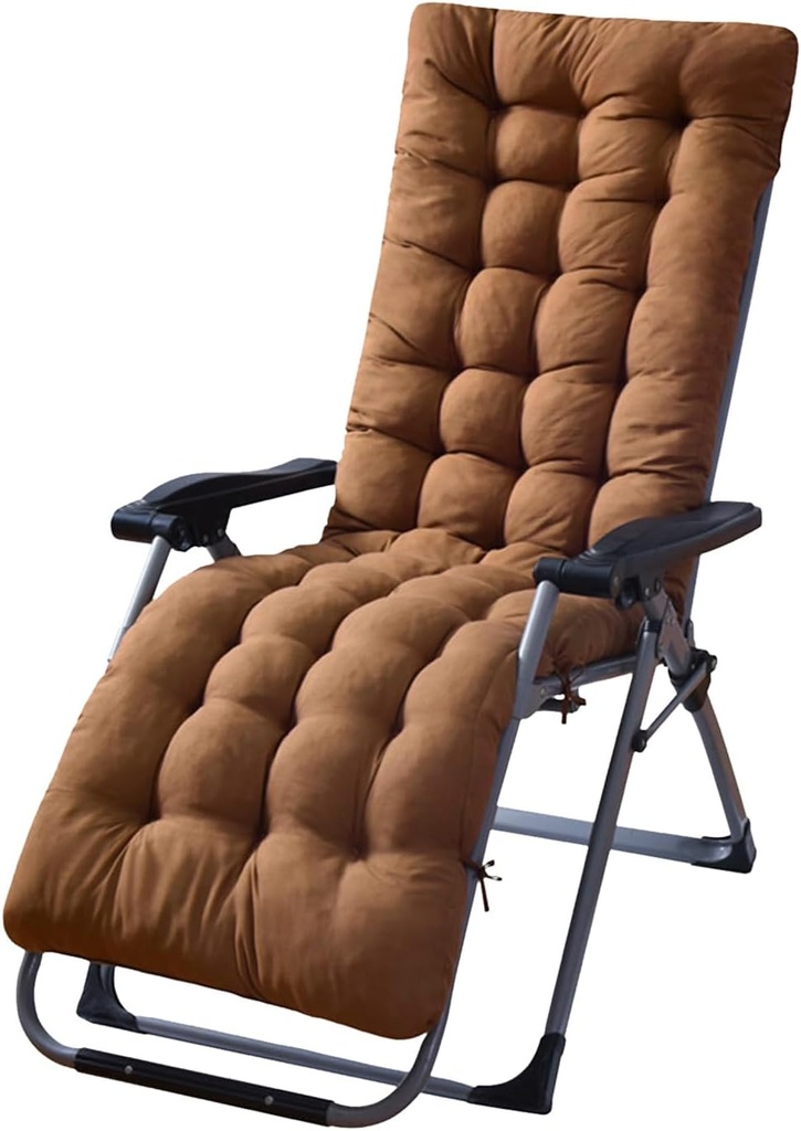 67x22x3in Chaise Lounger Cushion – Premium Outdoor/Indoor Furniture Cushion for Sun Loungers, Recliners, Rocking Chairs, Sofas & Deck Chairs with Non-Slip Straps