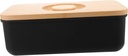 PRETYZOOM Bread Box with Cutting Board Lid Stylish Kitchen Organizer for Baked Goods Airtight Storage Container for Bread Pastries and Snacks for Home Bakery and Shops