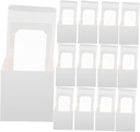 Mobestech 20pcs Cupcake Boxes with Inserts and Window Individual Cake Holders for Cookies Pastries Tarts for Weddings Showers Birthdays and Party Events