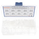 HVAZI OD 5mm(0.197") ID 3.2mm(0.126") White Nylon Unthreaded Clearance Spacers Standoffs Kit;Wall Plate spacers for M3 Screws;Round Straight Tube Standoffs Lengths from 2mm to 20 mm